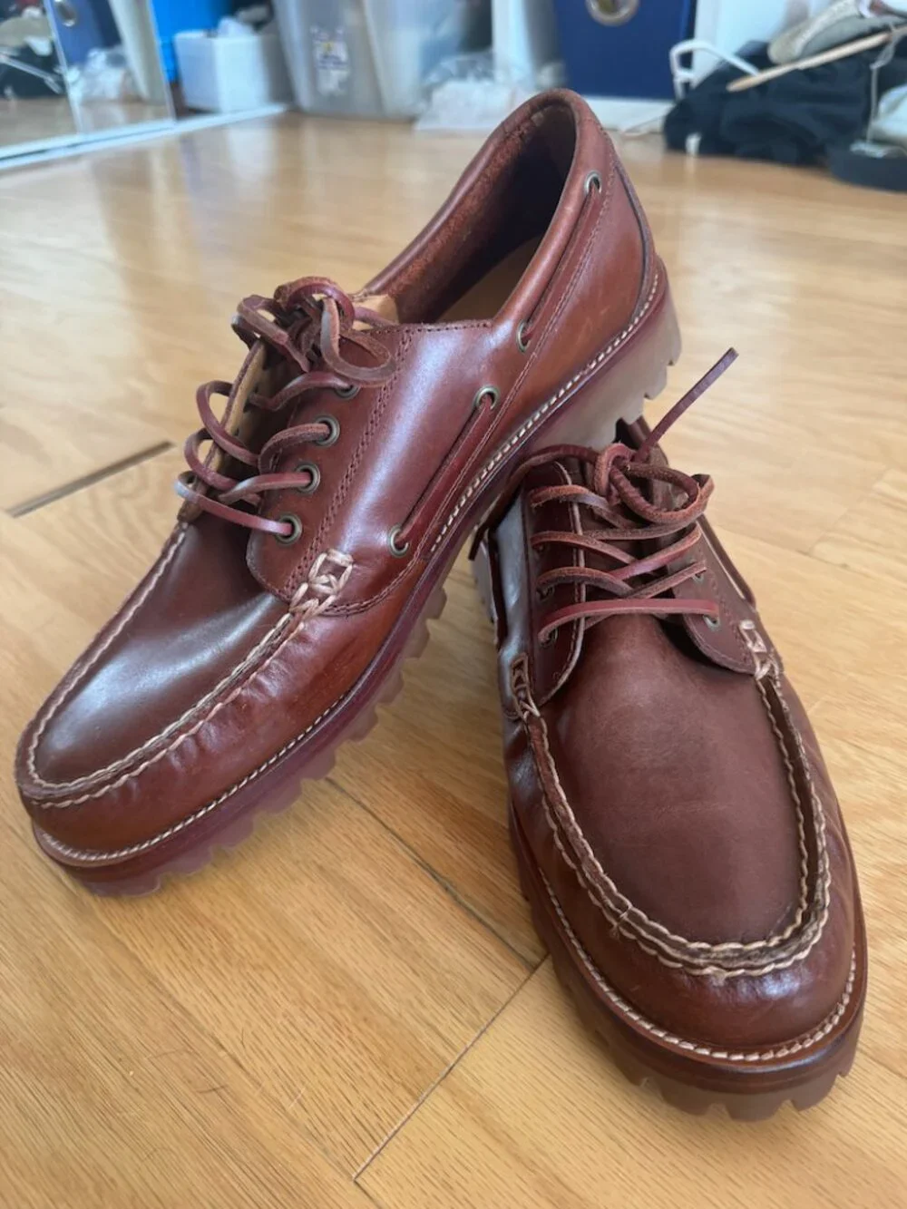 Brooks Brothers Brown Leather Loafers in Size 10